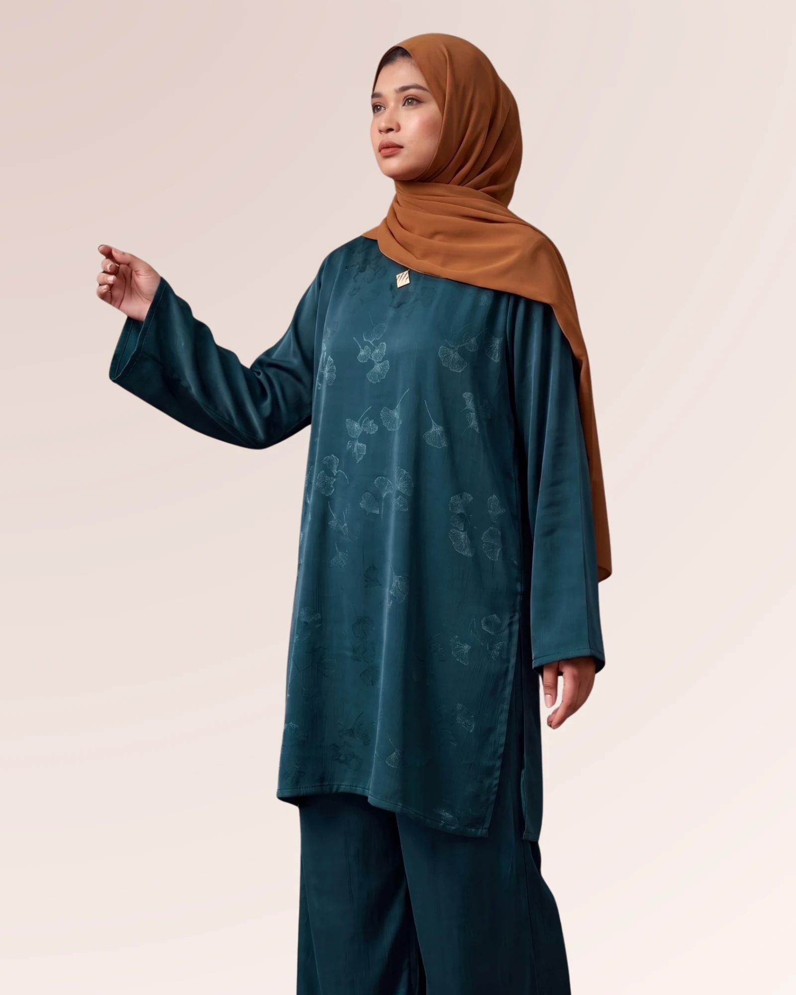 Rawda Co-ord Sets | Floral Sea Green