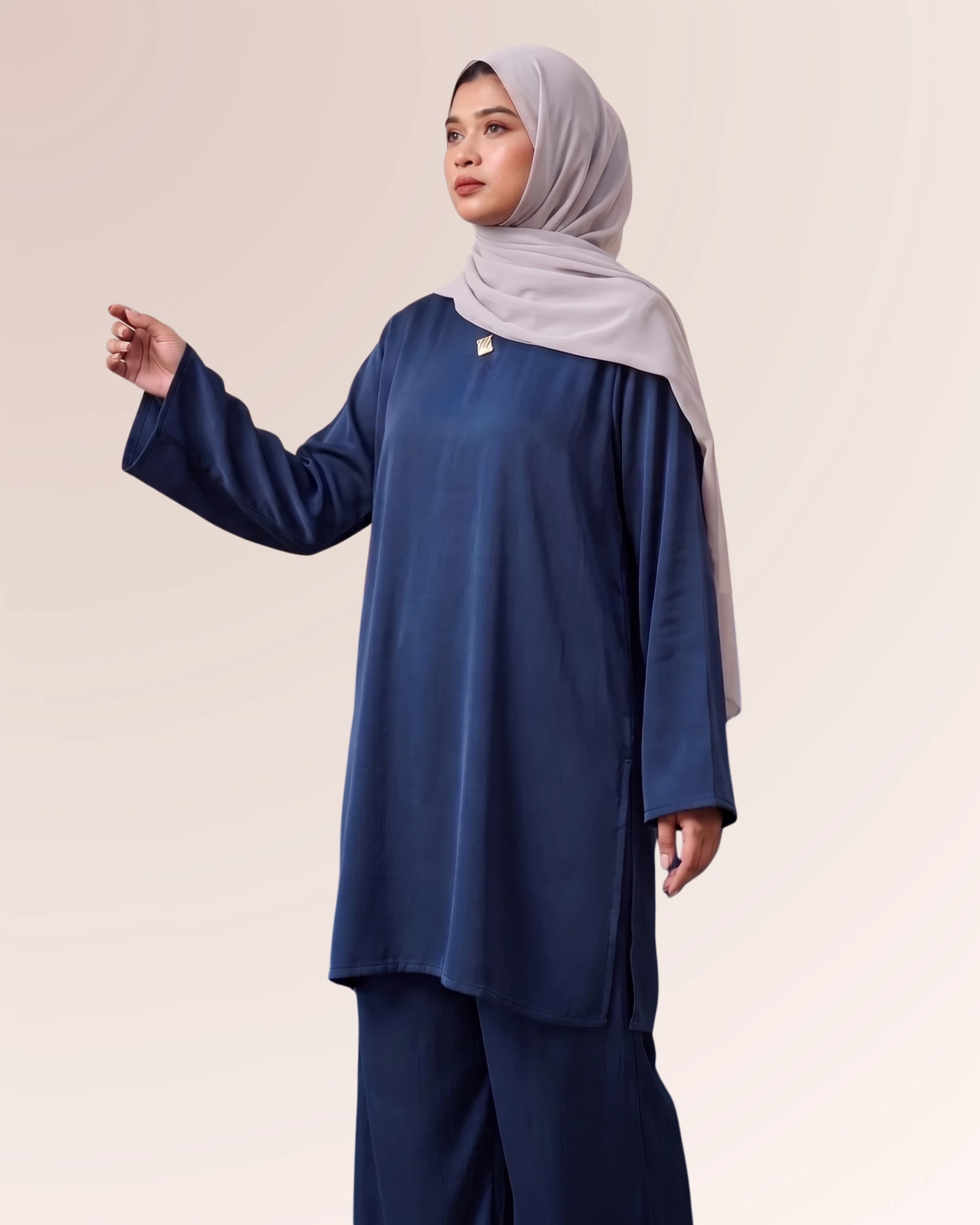Rawda Co-ord Sets | Navy Blue